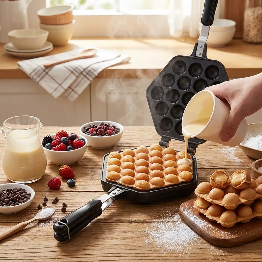 Bubble Waffle Maker Pan