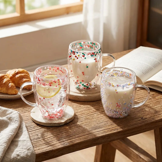 Double Walled Glass Mugs