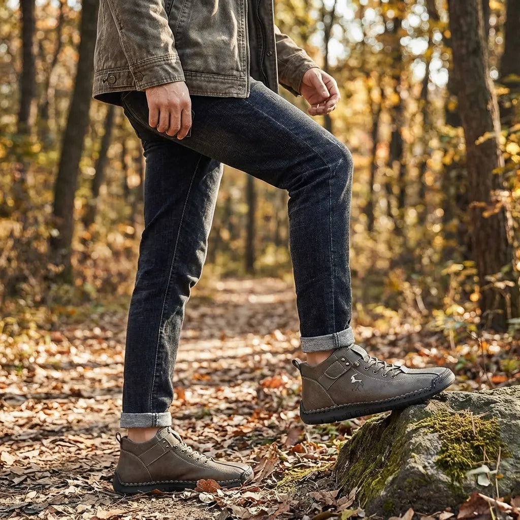 Men's Hiking Shoes High Top Shoes Thickened