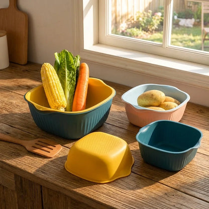 Dual-Use Washing & Strainer Bowl