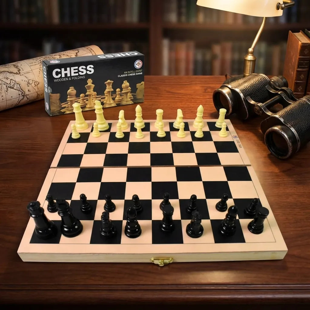 Folding Wooden Chess Set