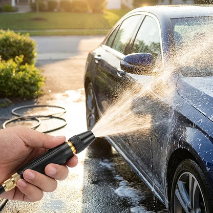 Portable High Pressure Water Nozzle (Black)