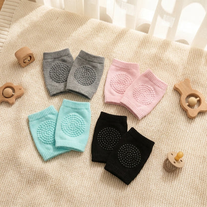 2 Pair Baby Crawling Elbow pad Baby Leg Warmer Baby Kneecap (Multi Color)