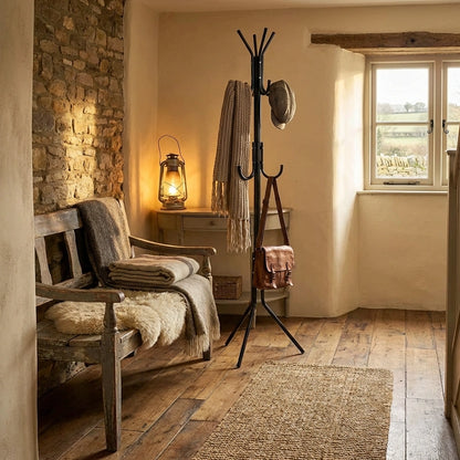 6 Hook Coat Hanger Clothes Stand Hanging