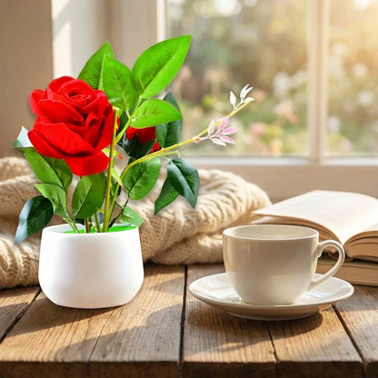 Real Touch Artificial Rose Plant