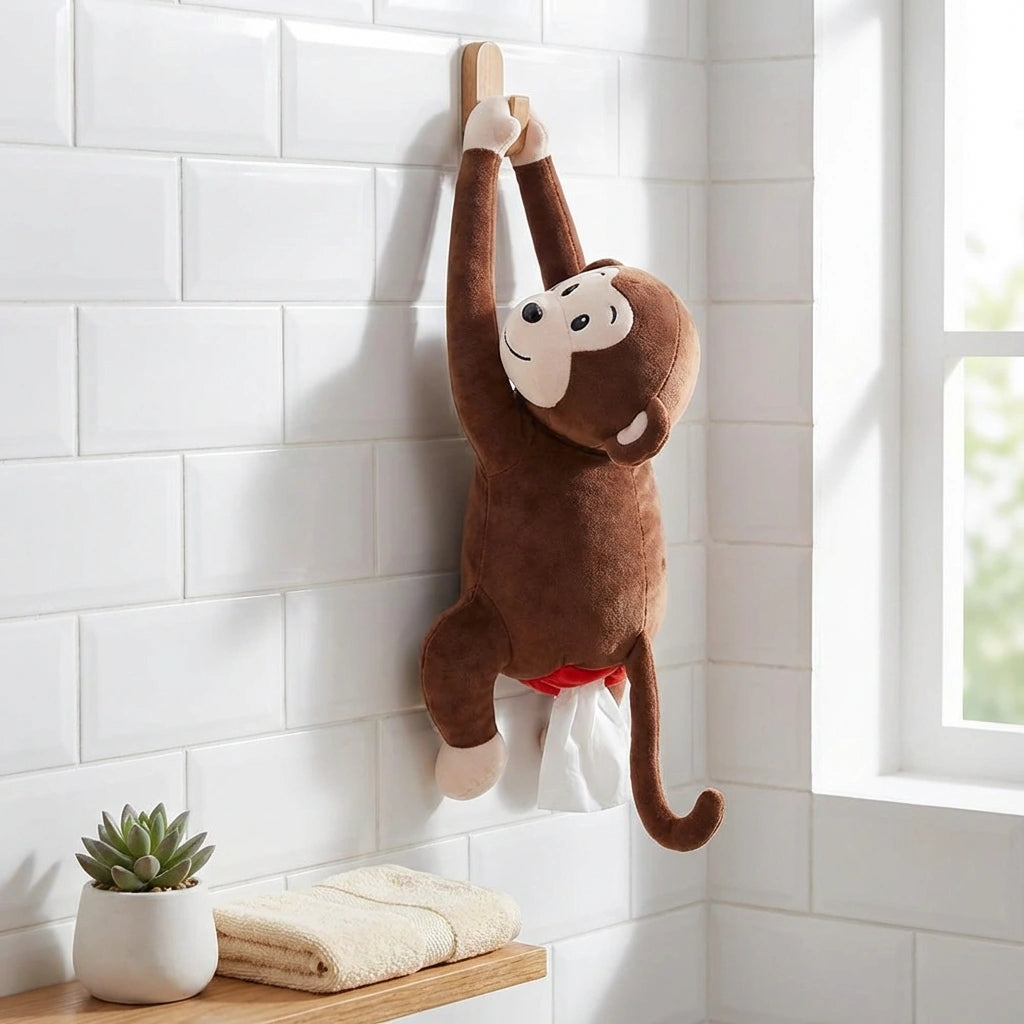 Monkey Plush Tissue Holder