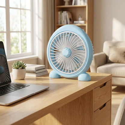 Plastic Cute Mini Cartoon Electric USB Fan
