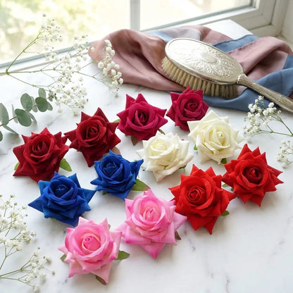 Colorful Flower Hair Clips