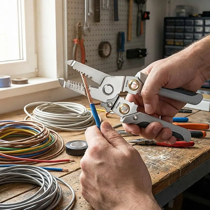 10 in 1 Cable Looping, Splitting, Cutting Pliers Wire Strippers