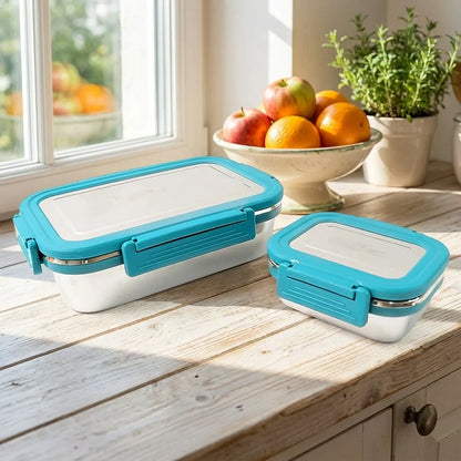 Jerry 2 Pc Stainless Steel Lunch Box