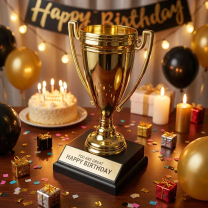 Golden Birthday Trophy