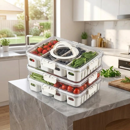 4 Compartment Fridge Storage