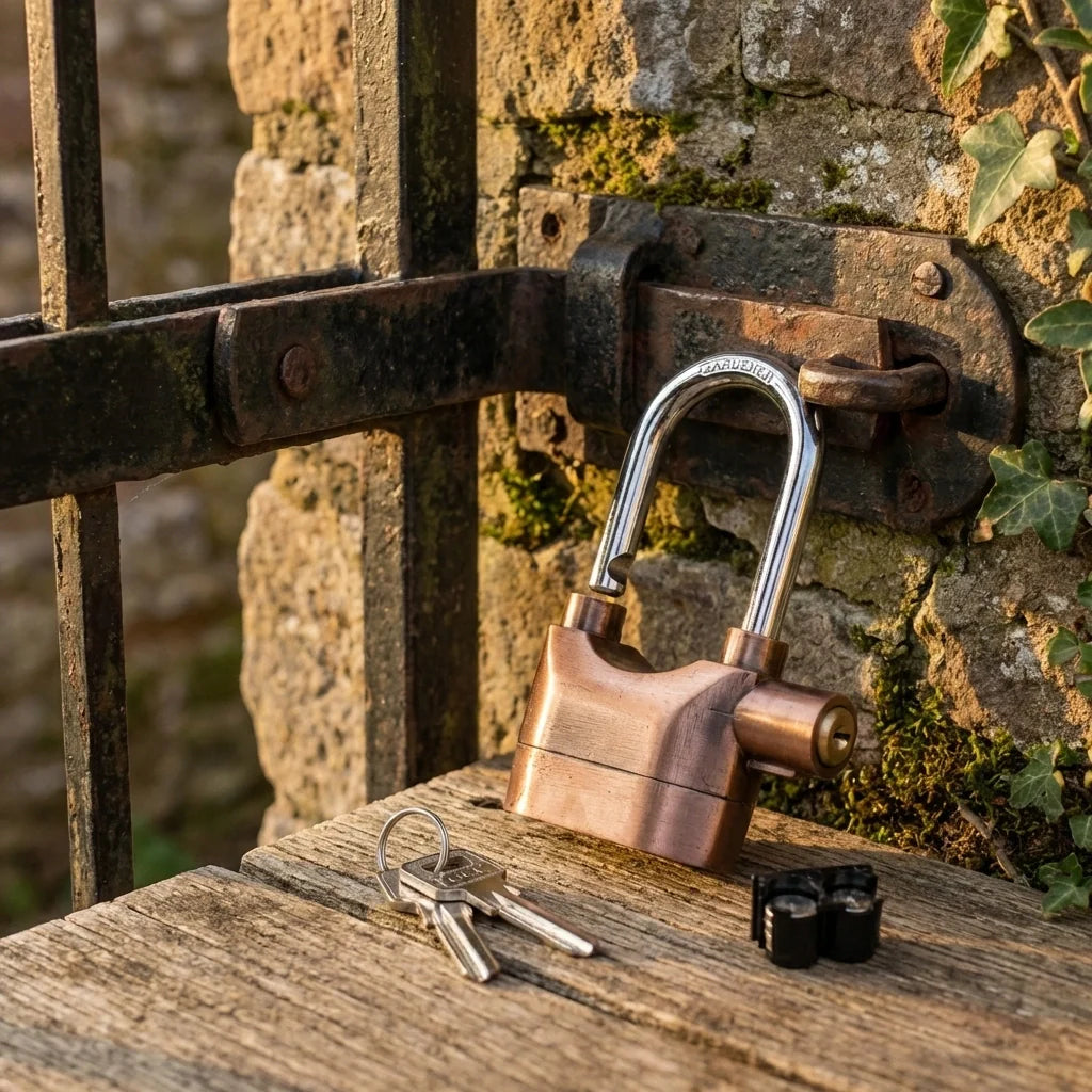 Security Padlock with Alarm