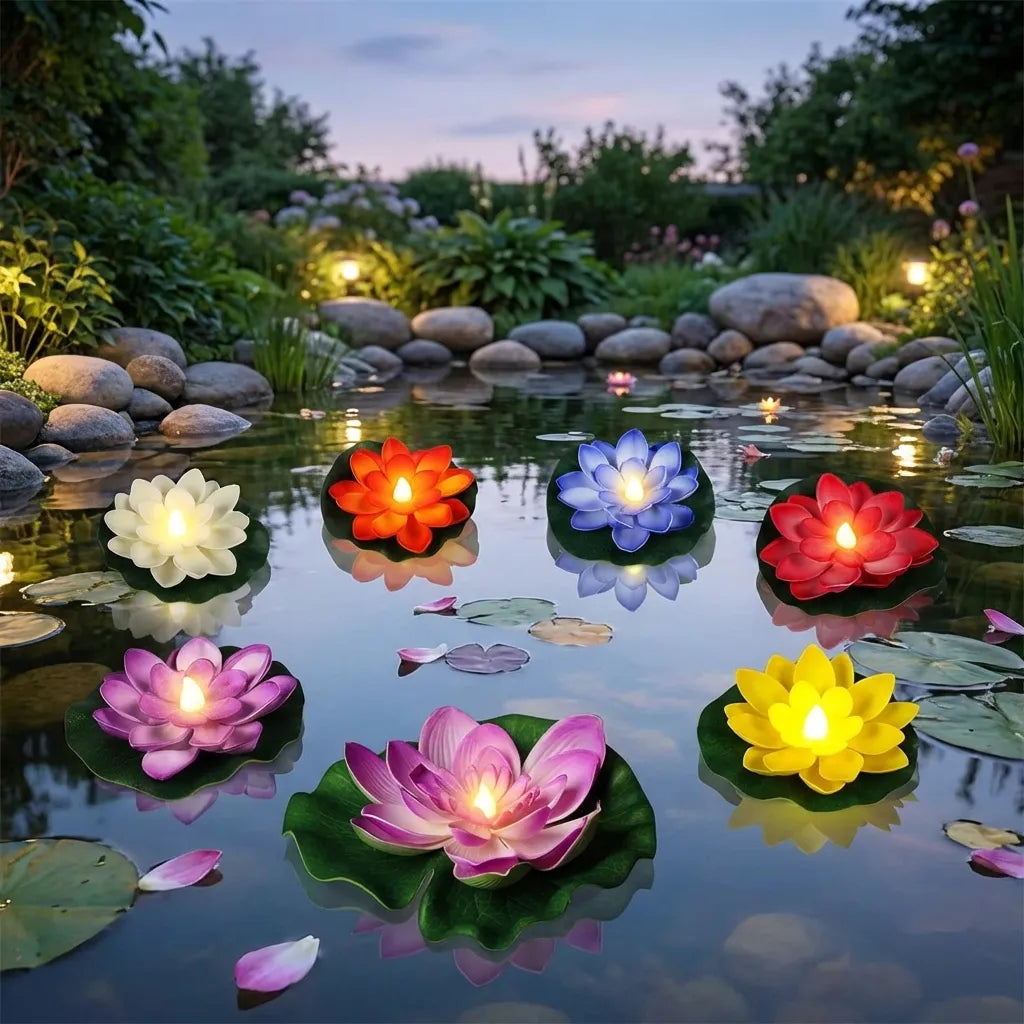 Floating Lotus LED Candles