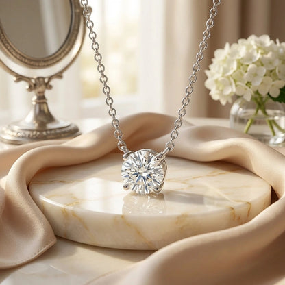 Silver Stone Necklace