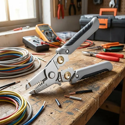 10 in 1 Cable Looping, Splitting, Cutting Pliers Wire Strippers