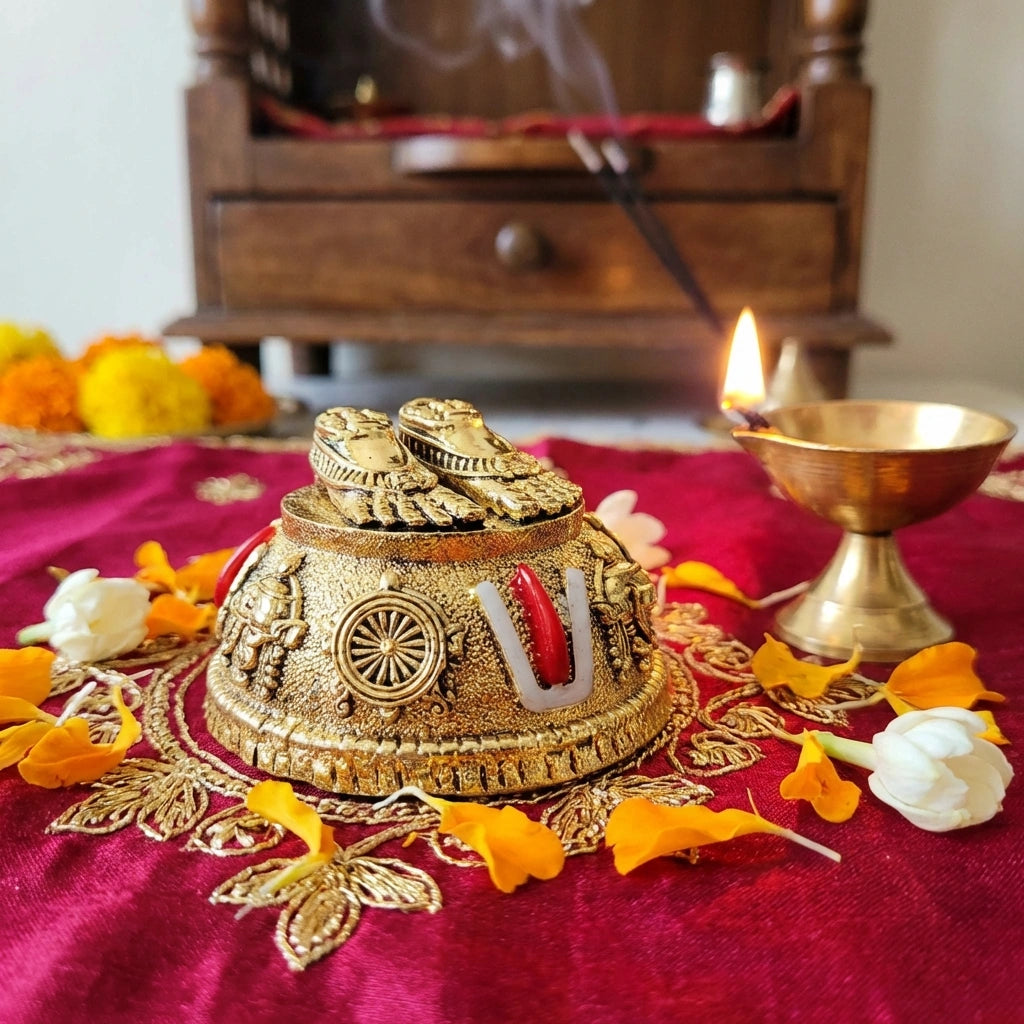 Antique Lord Balaji Charan Paduka