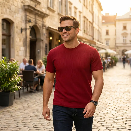 FlexFit Maroon T-Shirt