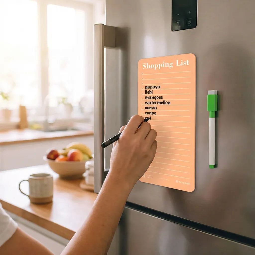 Magnetic Grocery List Board
