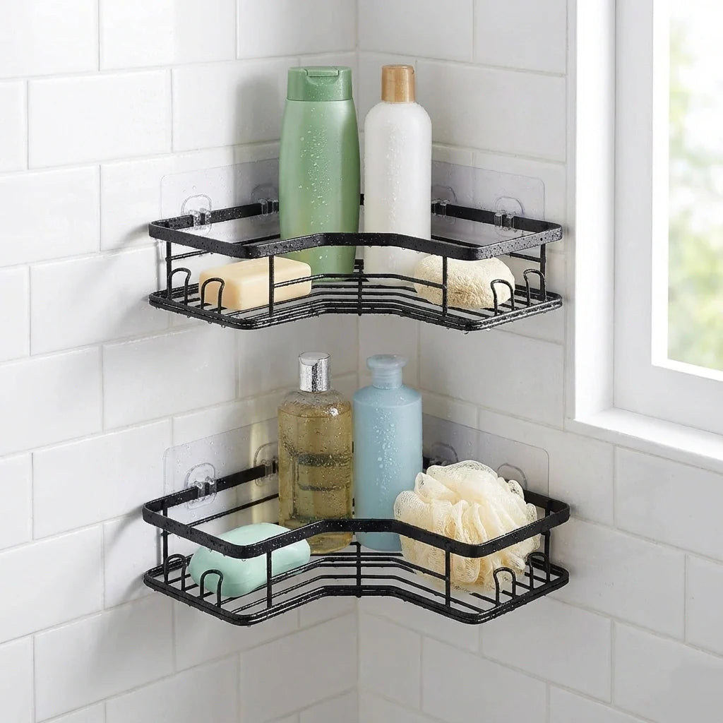 Self-Adhesive Corner Shelf Organizer