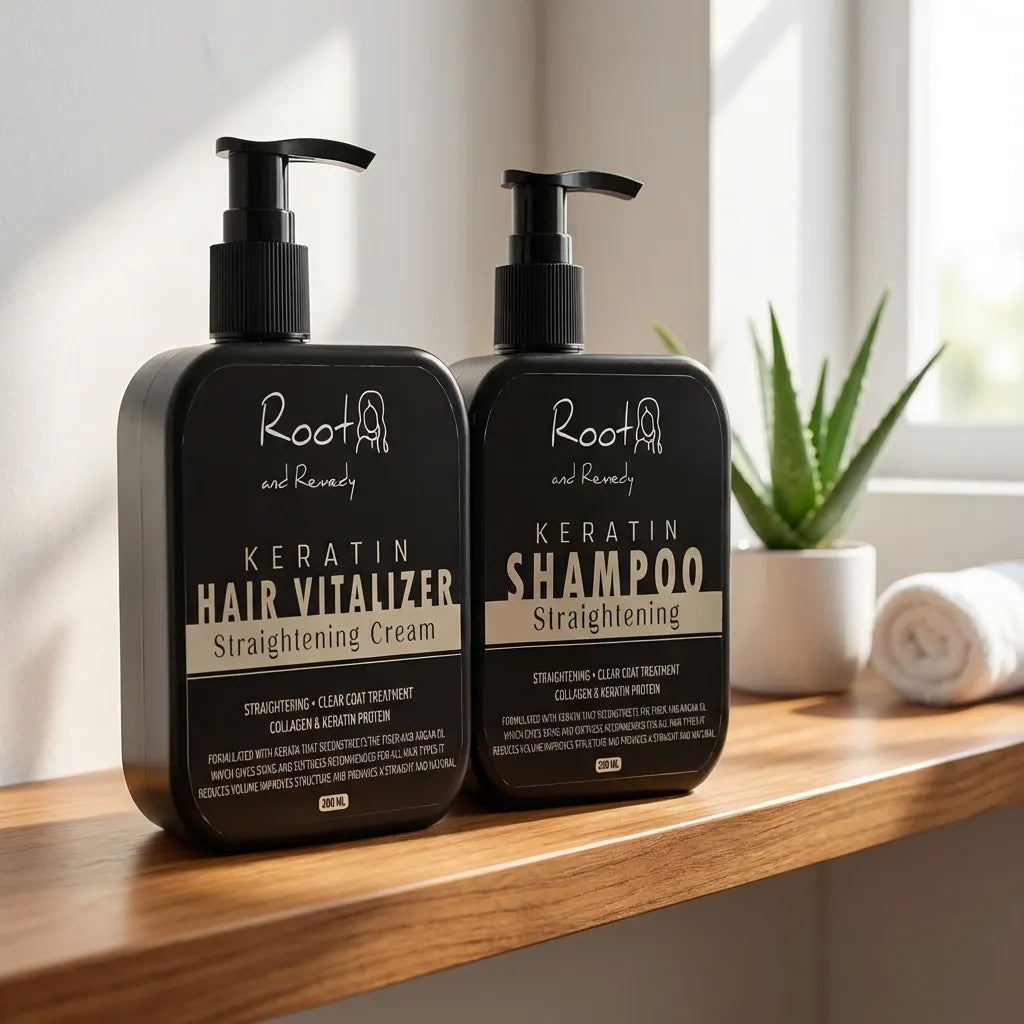 Herbal Hair Straightening Combo
