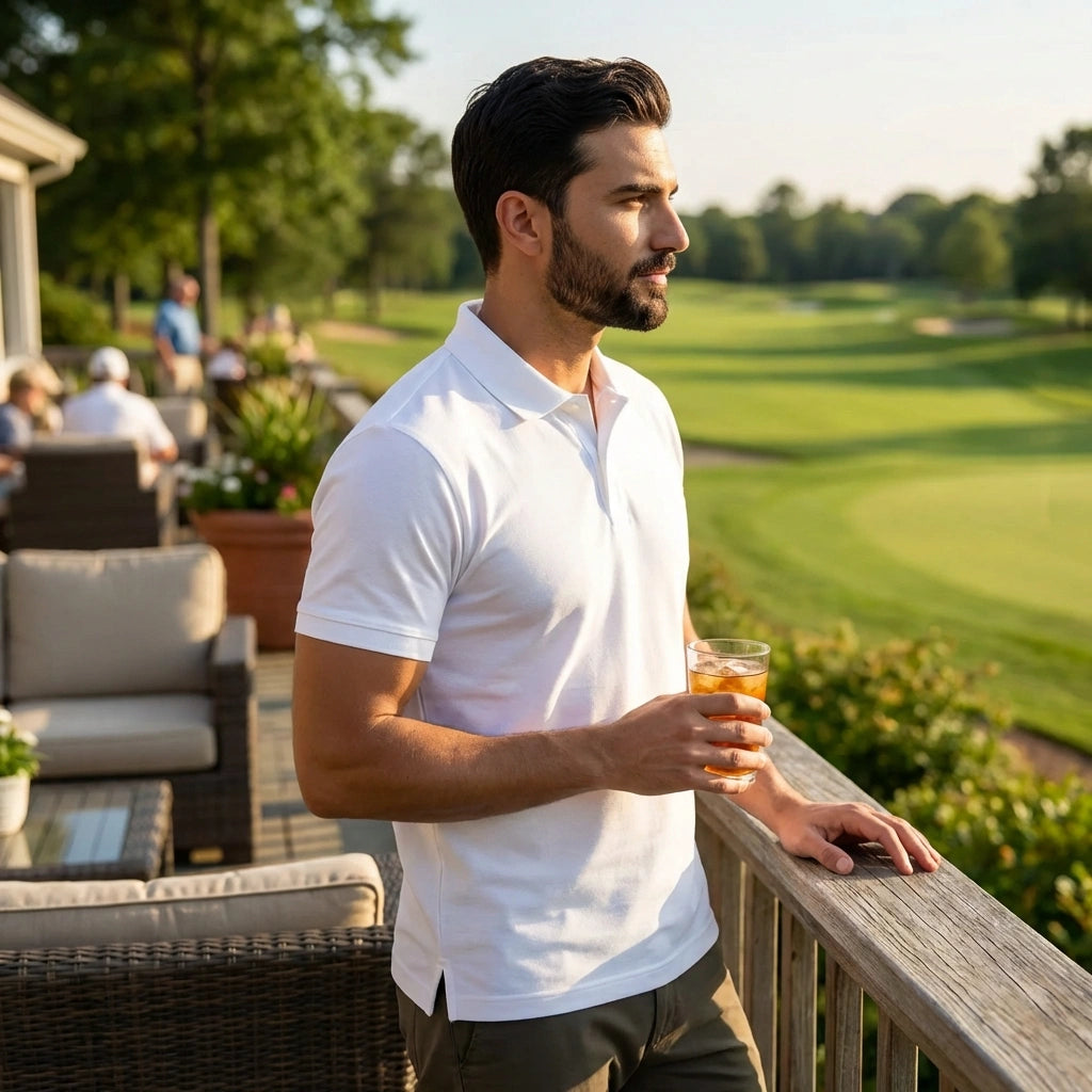 Classic White Polo Tee