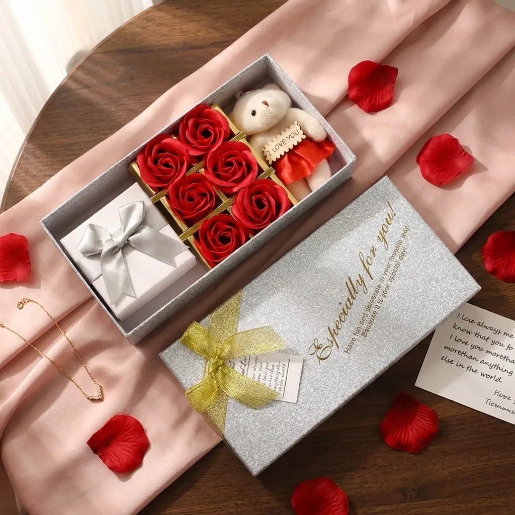 Valentine Teddy Gift Set