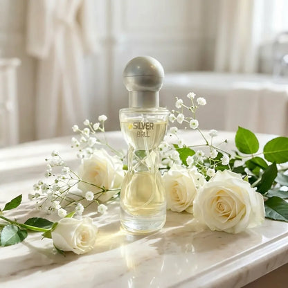Elegant Silver Ball Perfume