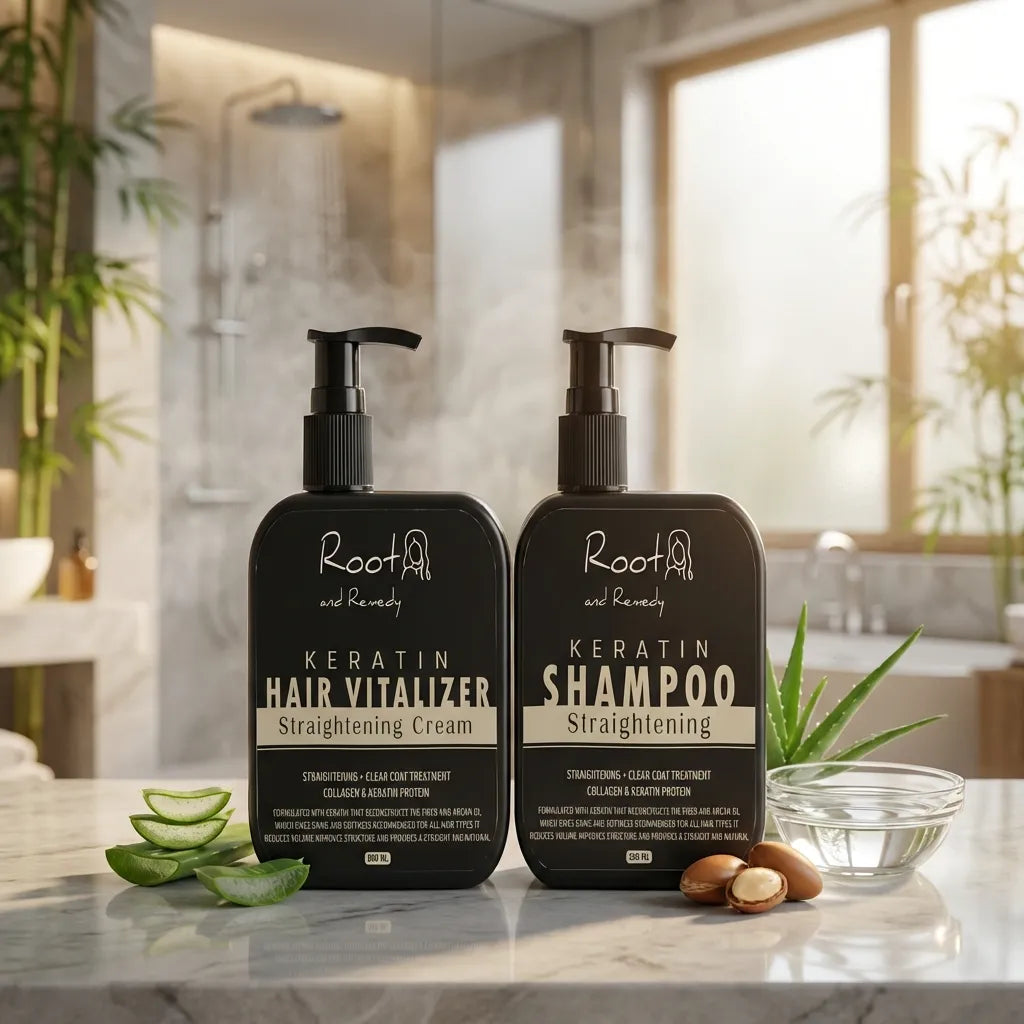Herbal Hair Straightening Combo