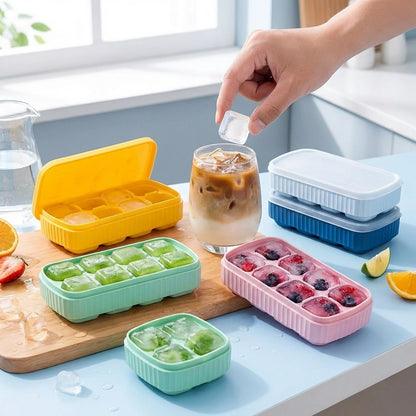 Mini Silicone Ice Cube Tray with Lid