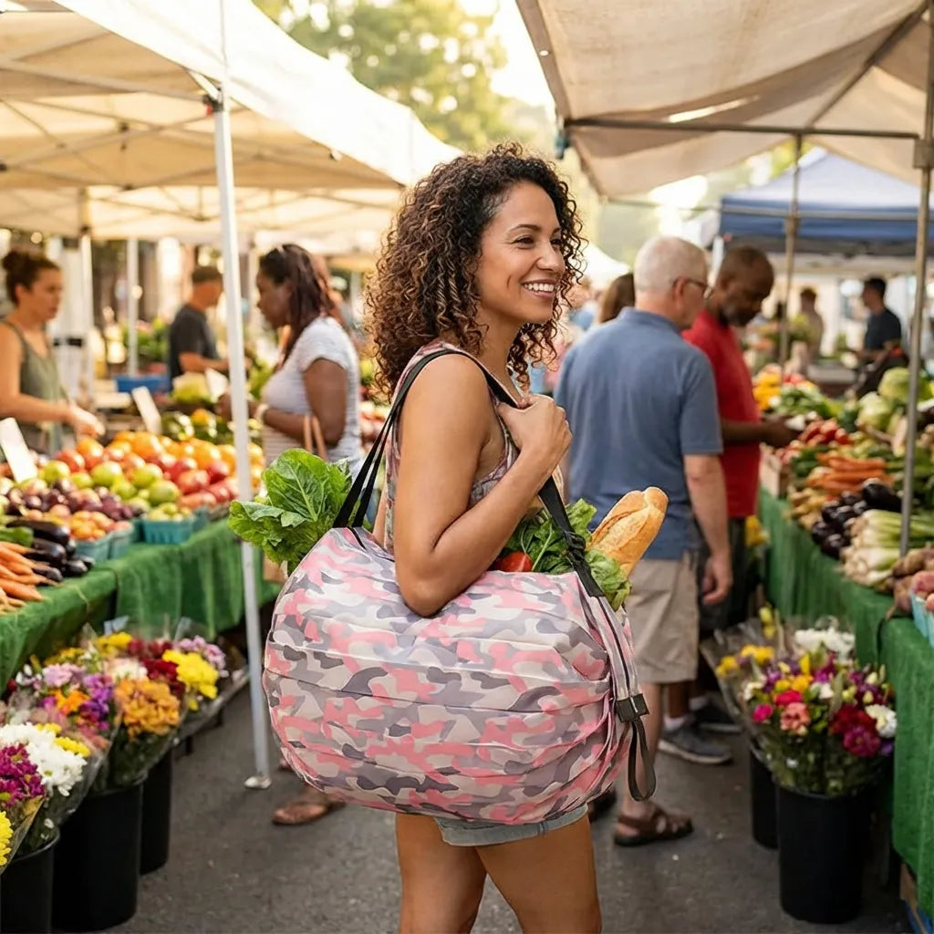 Zip-Top Foldable Tote