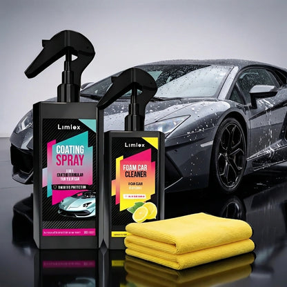Coating Spray and Foam Car Cleaner (Combo)
