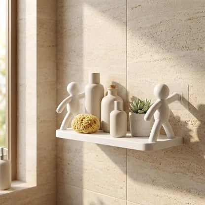 Wall Hanging Bathroom Shelf Storage Rack (Pack of 2)