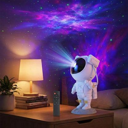 Astronaut Galaxy Projector - 360 Magnetic Head Rotation, Remote Control
