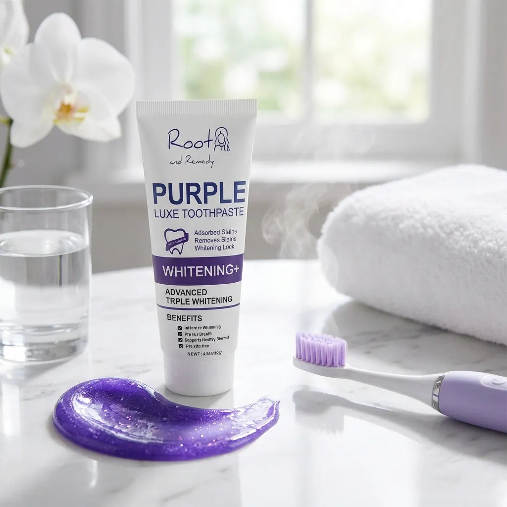 Color-Correcting Purple Toothpaste