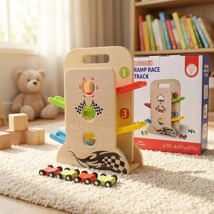 Wooden Click-Clack Car Racer