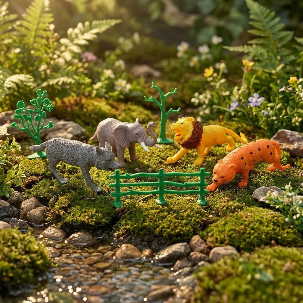 Small Wild Animal Set For Kids (4 pcs)