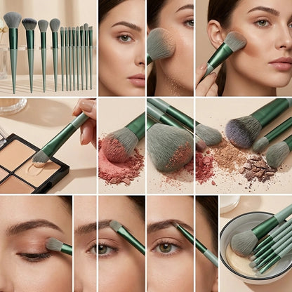 13 Pcs Makeup Brush with Pouch Set