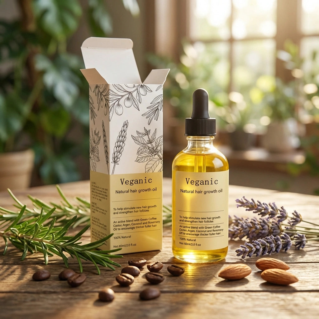 Vegan Natural Hair Growth Oil (Pack of 2)
