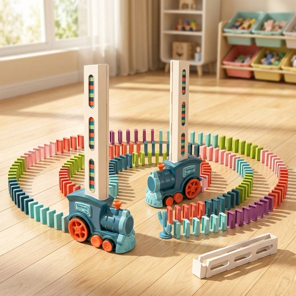 Kids' Domino Train Toy Set