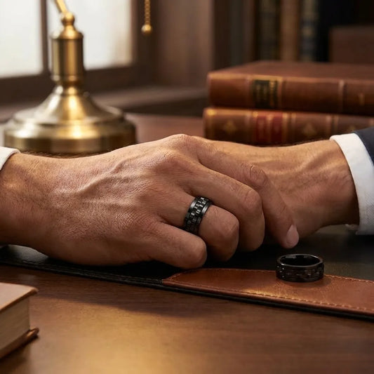 Stainless Steel Ring For Men (Pack of 2)