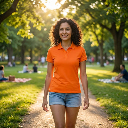 Bold Orange Polo