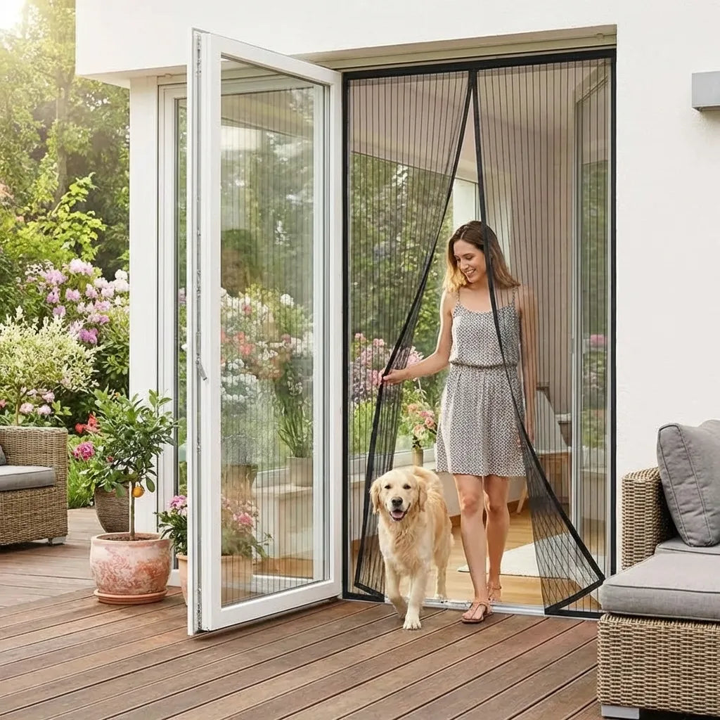 Home Magnetic Foldable Anti Mosquito Door Curtains (Pack of 2)