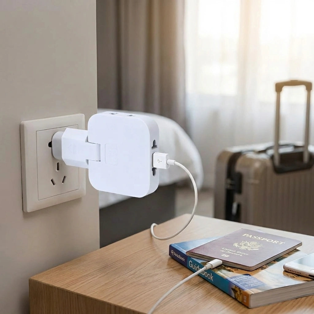 Rotating EU Plug Extender