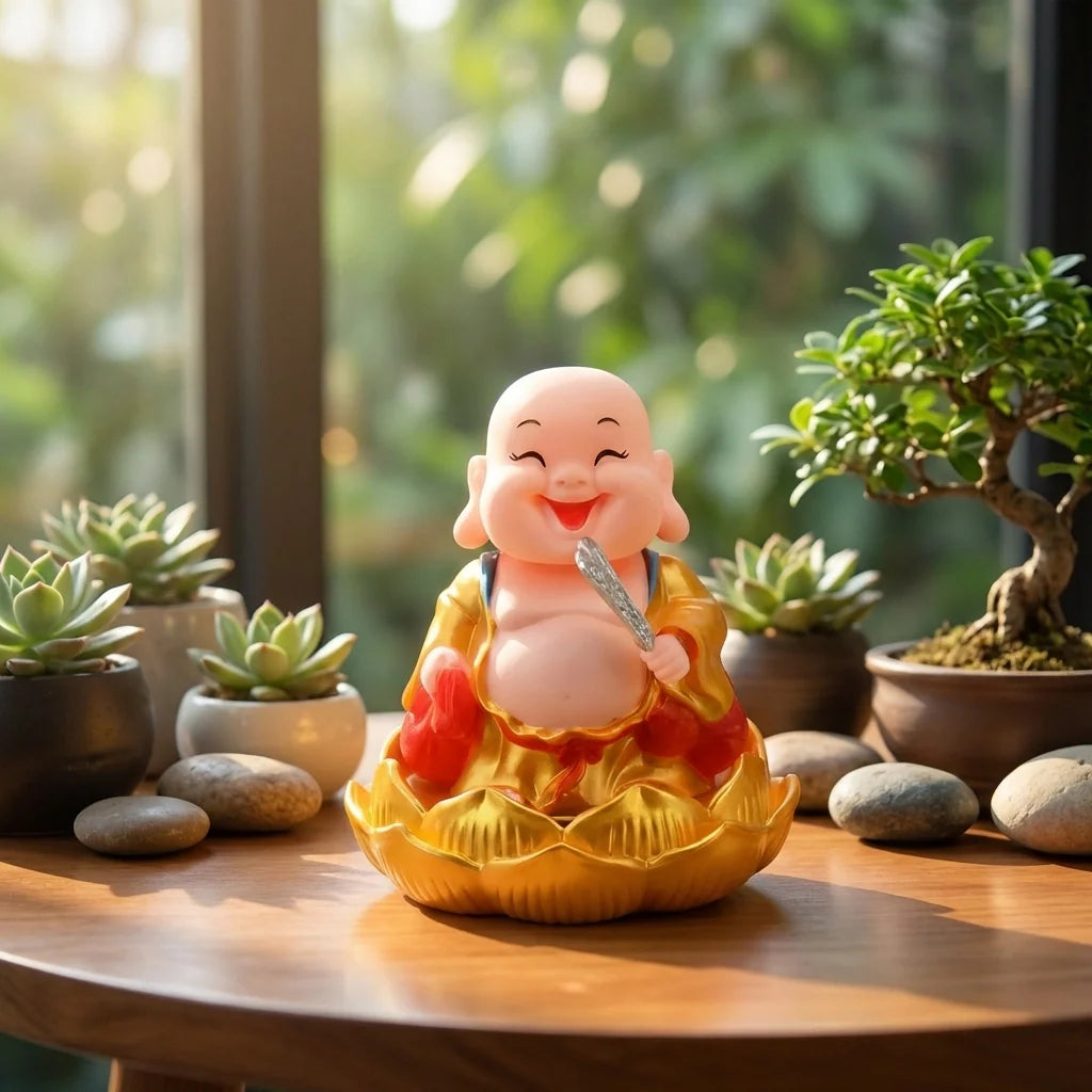 Solar Moving Buddha Ornament