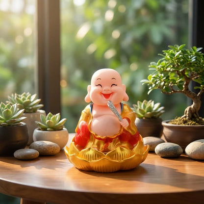 Solar Moving Buddha Ornament