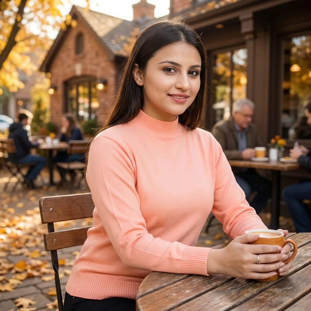 Warm Woolen High-Neck Sweater