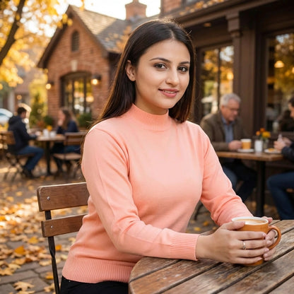 Warm Woolen High-Neck Sweater