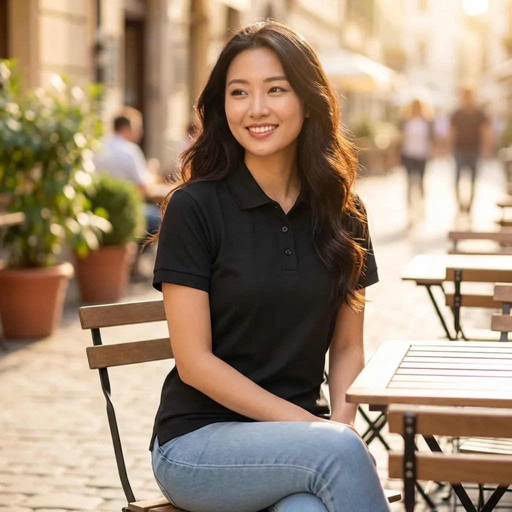 Essential Black Polo