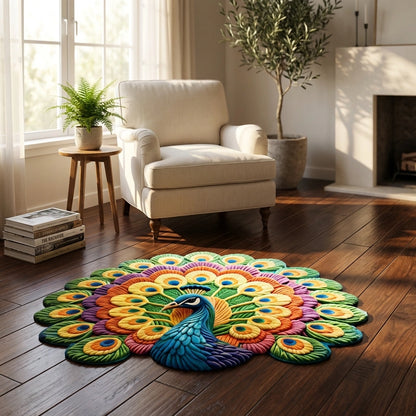 Peacock Floor Mat